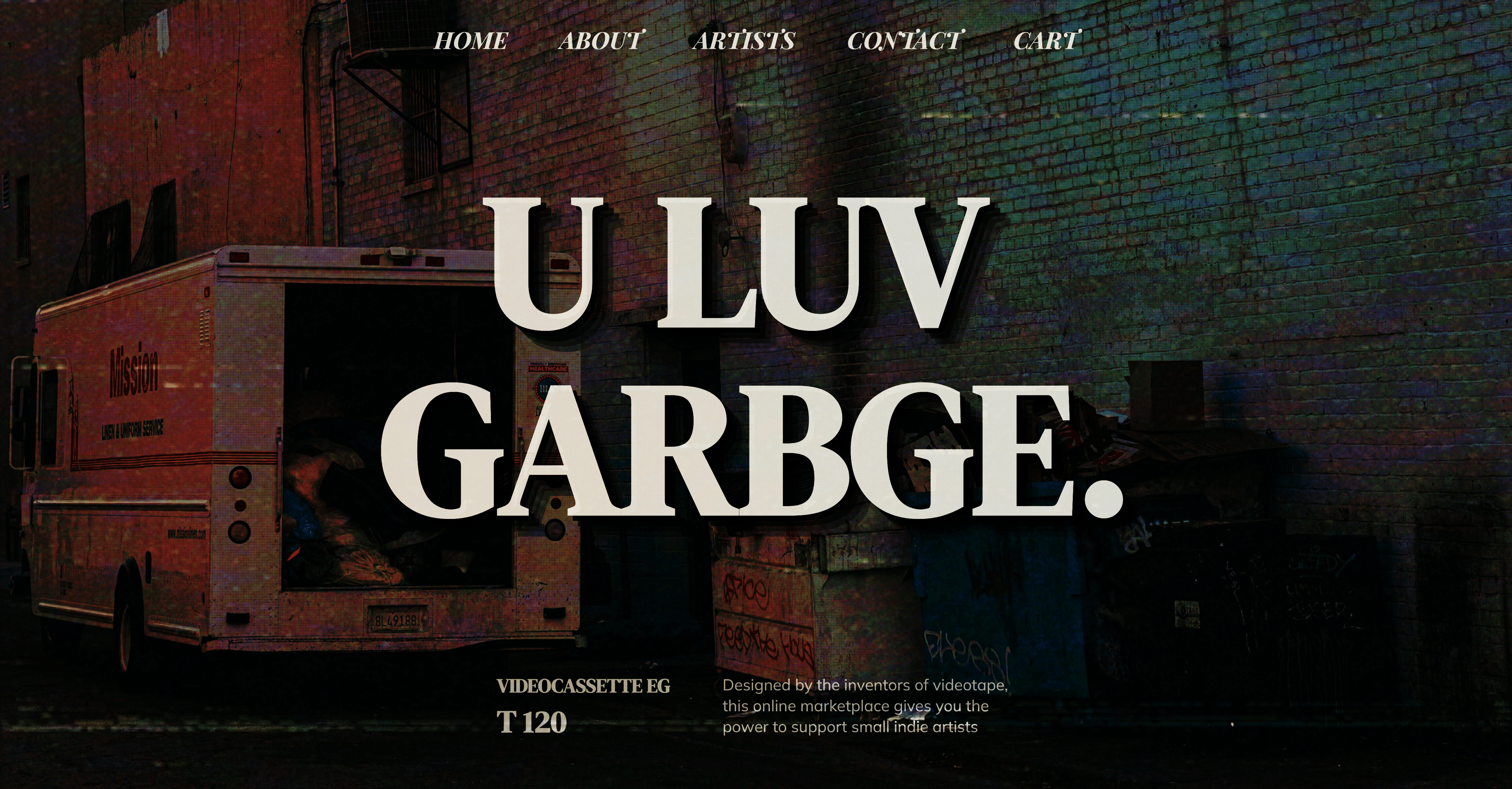 U Luv Garbge E-commerce Platform Mockup